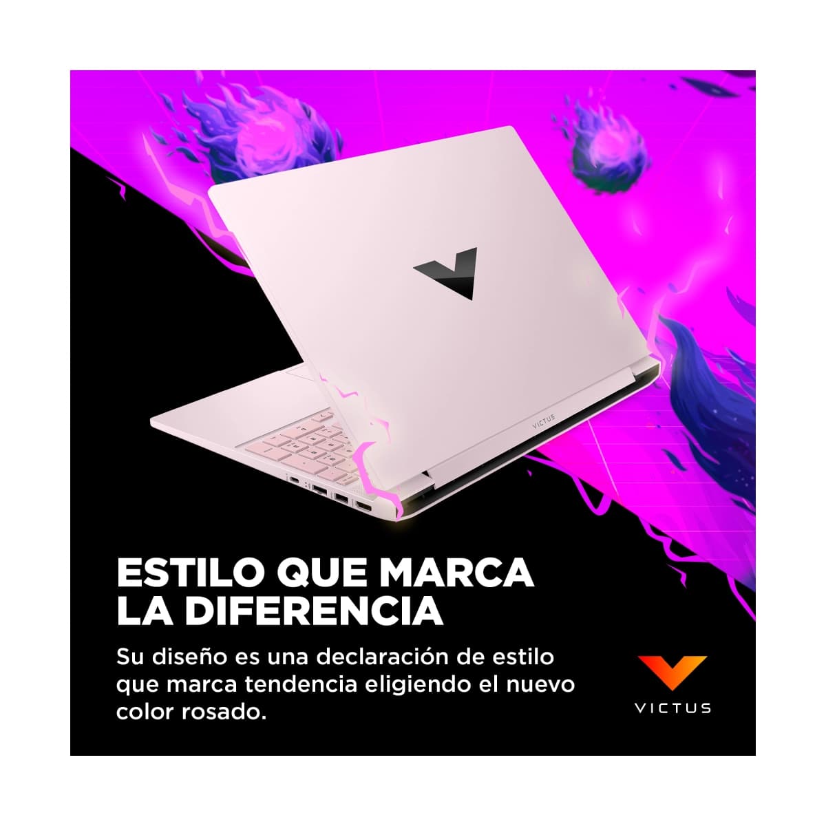 Laptop HP Victus 15"/ Intel Core I5-13420H/ 16GB RAM/ 512GB SSD/ Rosada