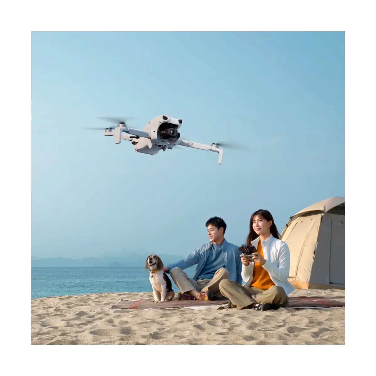 Drone DJI/ Lito 1/ Combo Fly More/ Con Control Remoto/ Gris