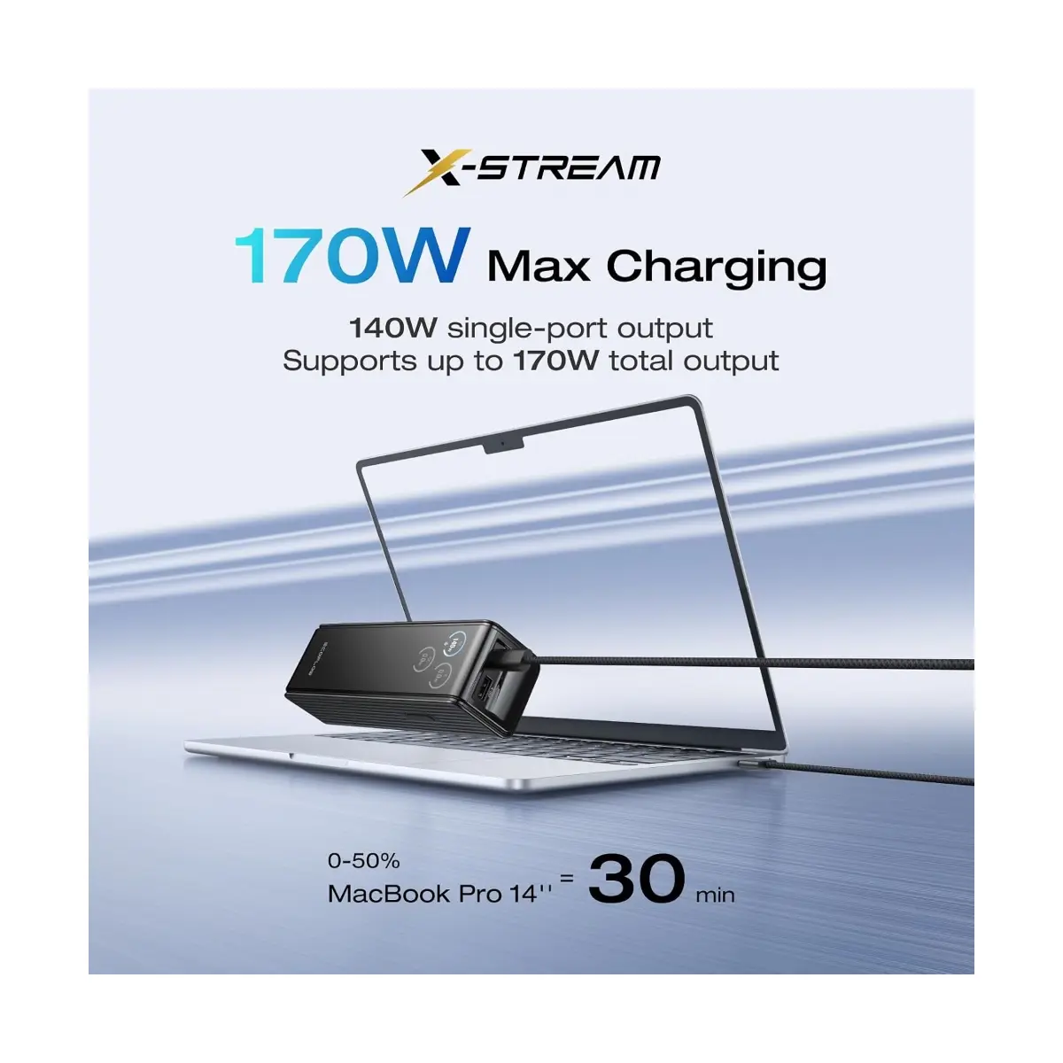 Powerbank EcoFlow/ Para Laptops/ 25,000 mAh/ Negro