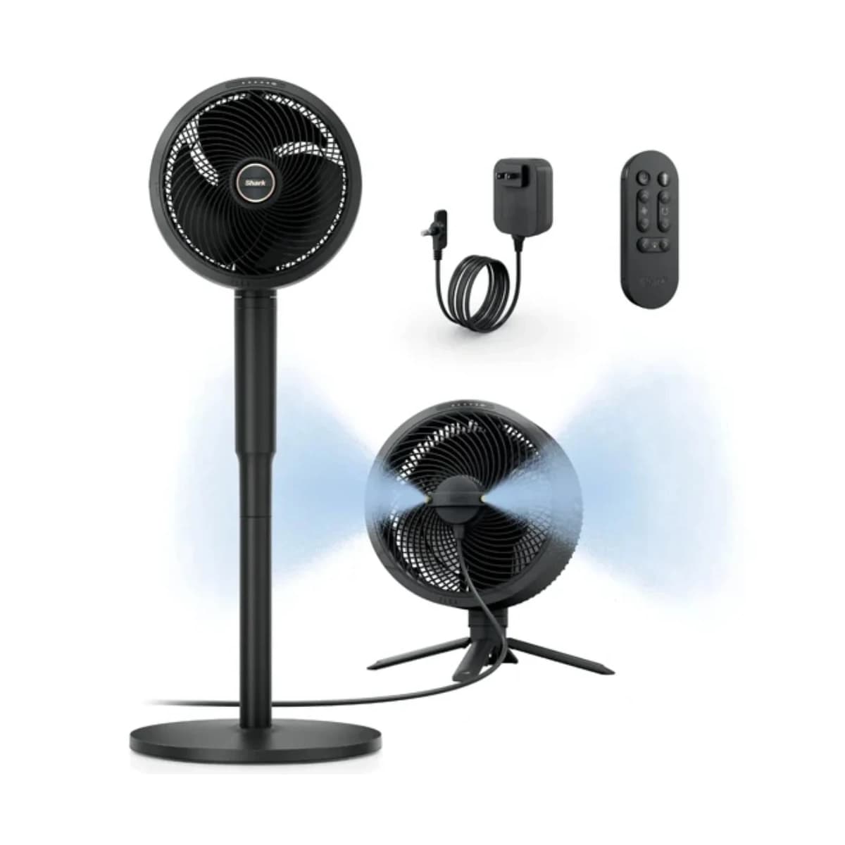 Ventilador Shark/ FlexBreeze con InstaCool Mist/ Recargable/ Negro