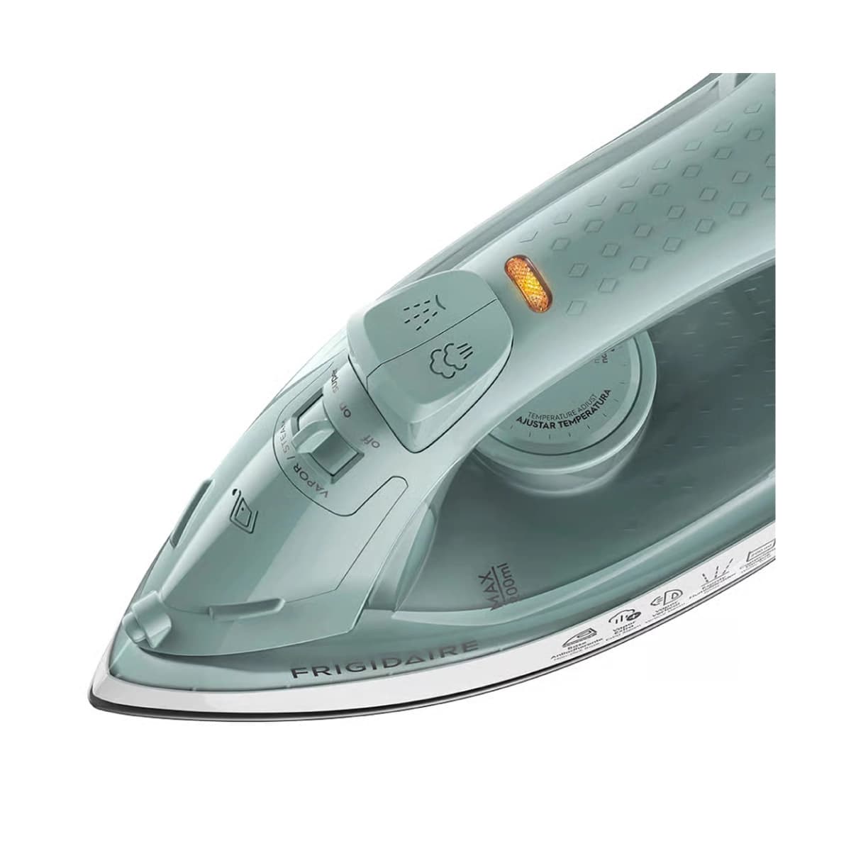 Plancha de Ropa Frigidaire/ Antiadherente/ de Vapor/ Verde