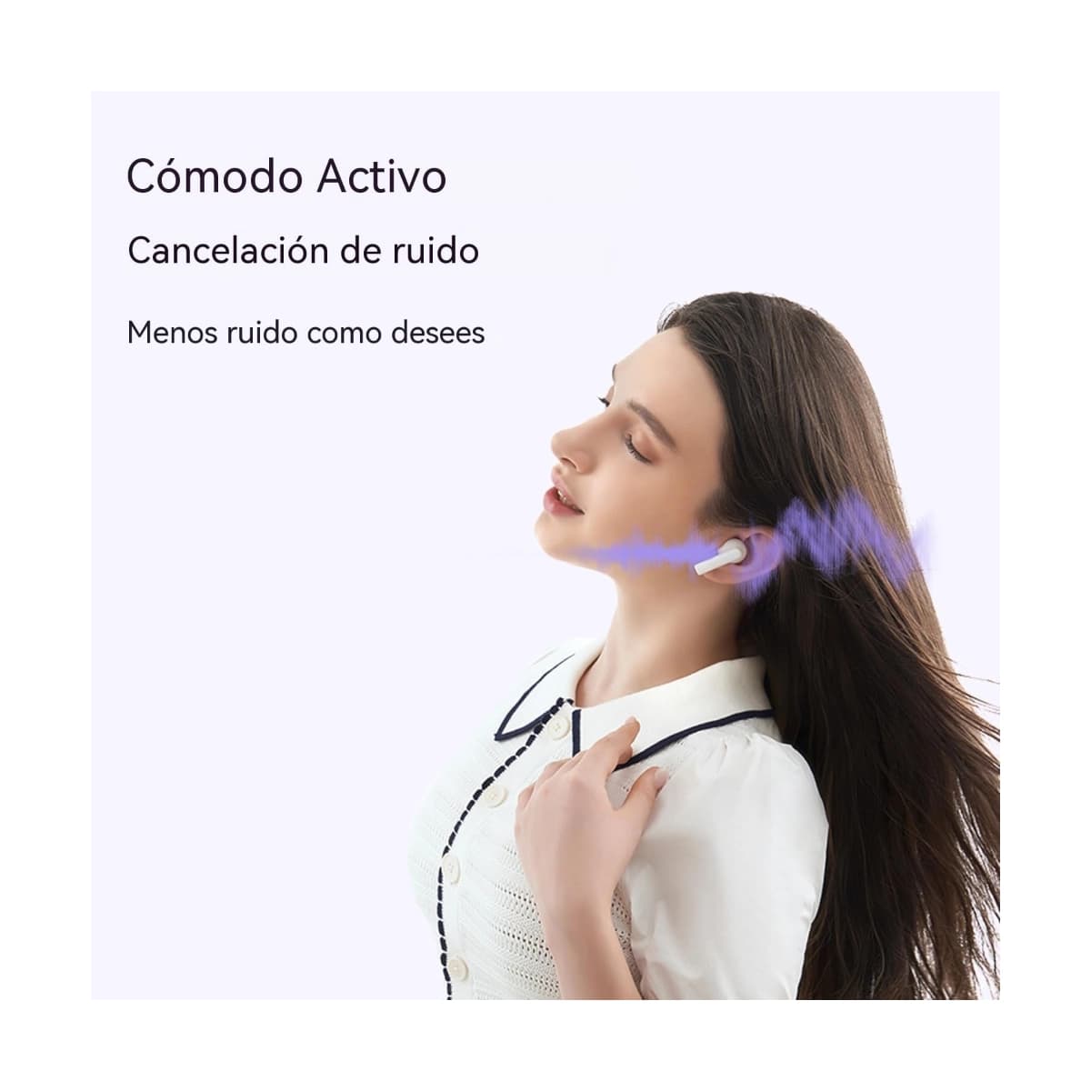 Audífonos Honor/ Choice X7 Lite/ Inalámbrico/ Con Cancelación de Sonido/ Blanco