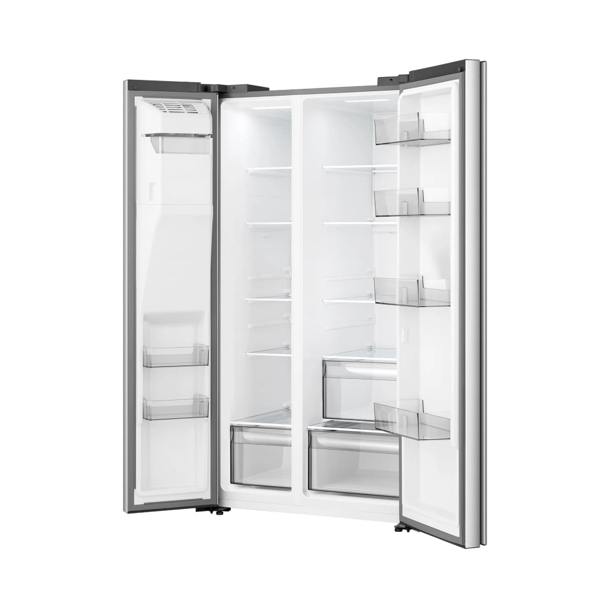 Refrigeradora Hisense/ Side by Side/ 29'/ HRS290P5FSE/ Pure Flat Series/ Durable Inverter/ Gris