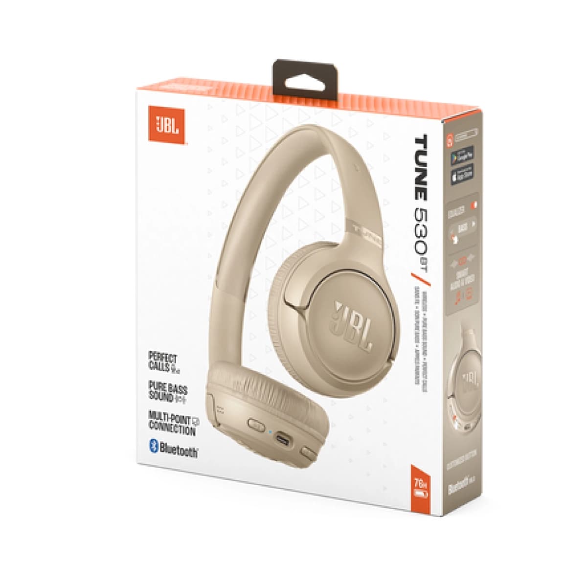 Audífonos JBL/ Tune 530BT/ Inalámbrico/ Beige