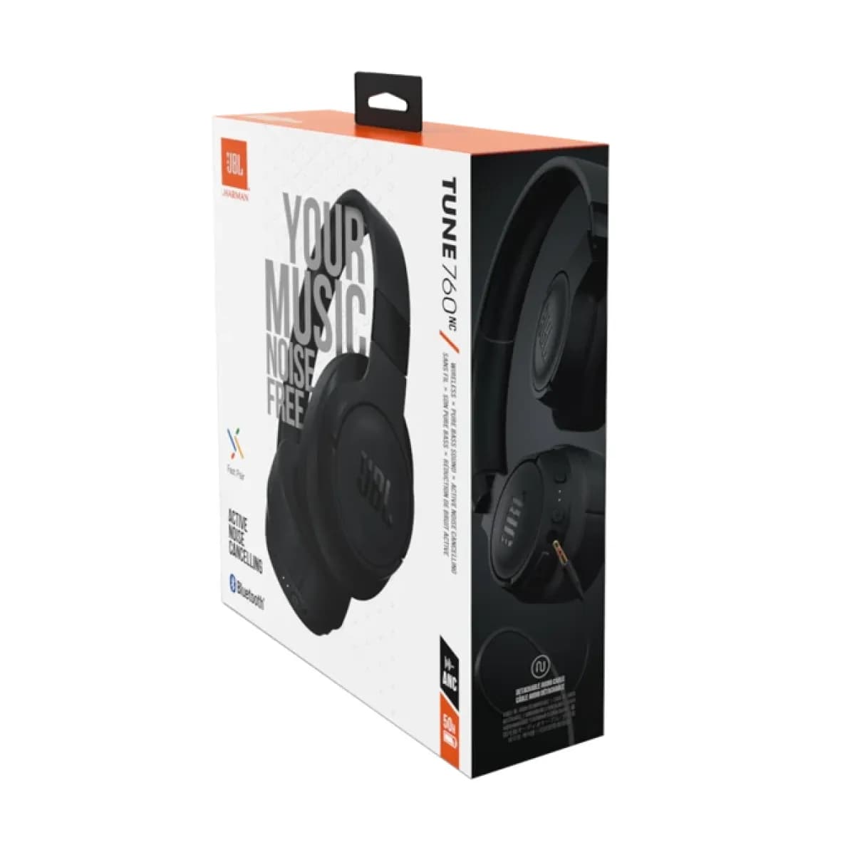 Audífonos JBL/ Tune 760NC/ Inalámbrico/ Con Cancelación de Sonido/ Negro
