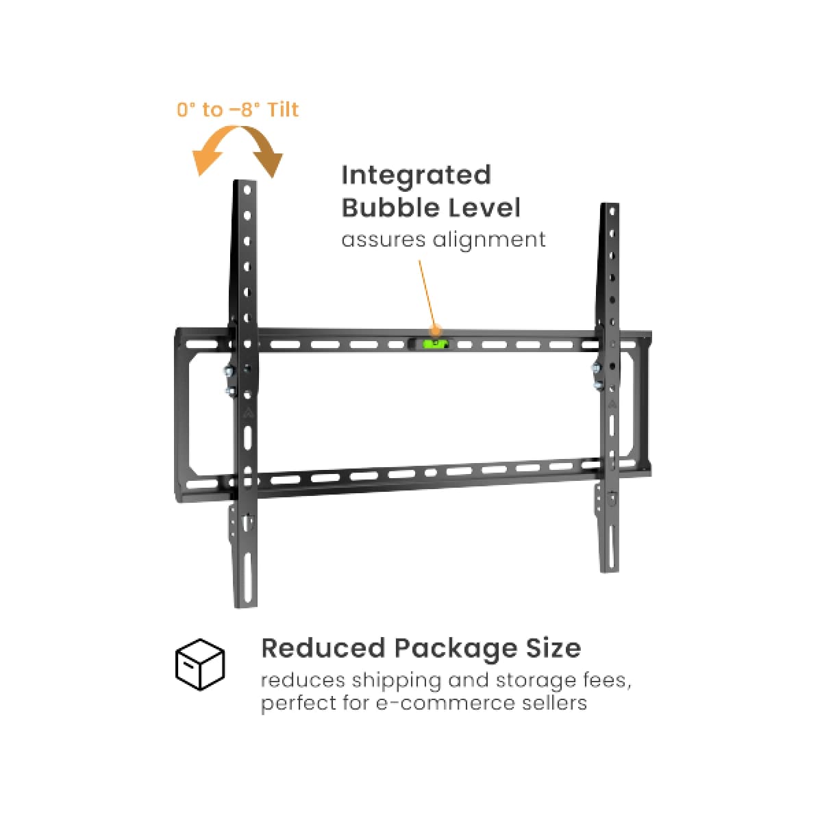 Soporte de TV Lumi/ Para 37"-86"/ Fijo/ Negro