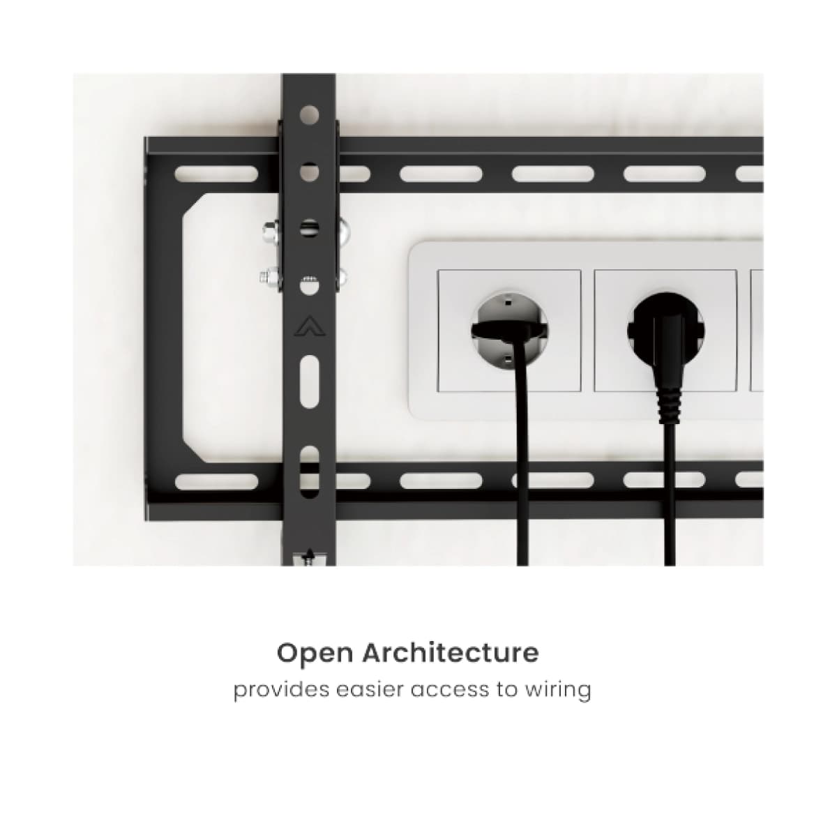 Soporte de TV Lumi/ Para 37"-86"/ Fijo/ Negro