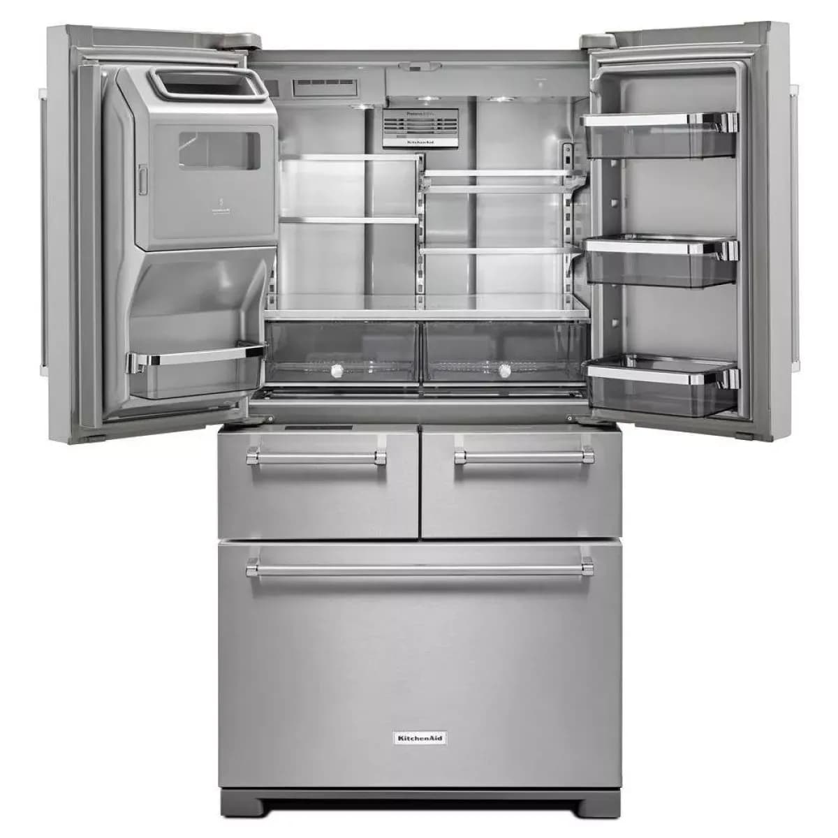 Refrigeradora KitchenAid/ French Door/ KRMF706ESS01/ Dual Preserva/ 26'/ Gris
