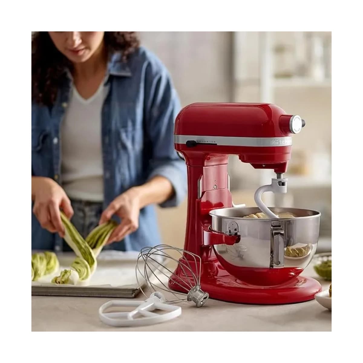 Batidora de Pedestal KitchenAid/ Tazón Elevable/ 10 Velocidades/ Empire Red