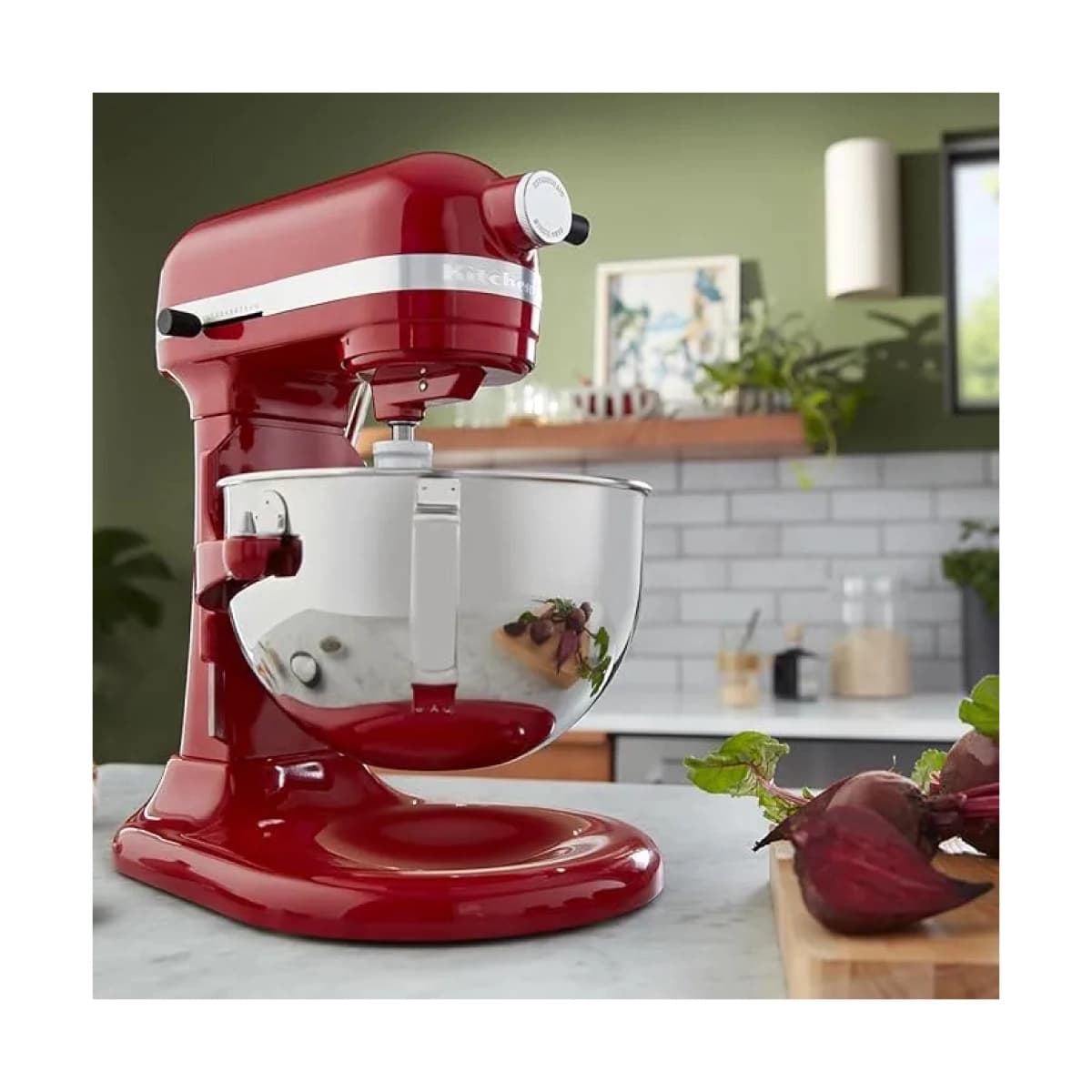 Batidora de Pedestal KitchenAid/ Tazón Elevable/ 10 Velocidades/ Empire Red