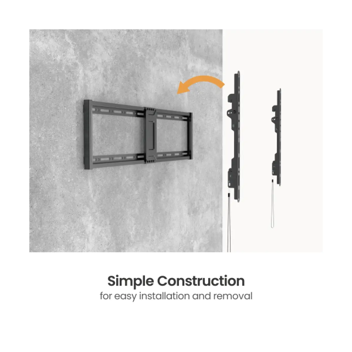 Soporte de TV Lumi/ Para 43"-95"/ Con Inclinación/ Negro