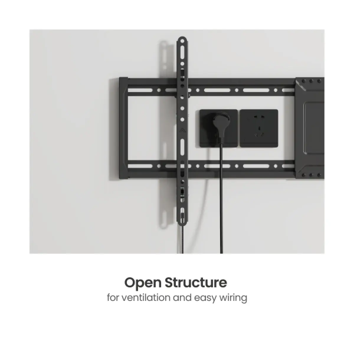 Soporte de TV Lumi/ Para 43"-95"/ Con Inclinación/ Negro