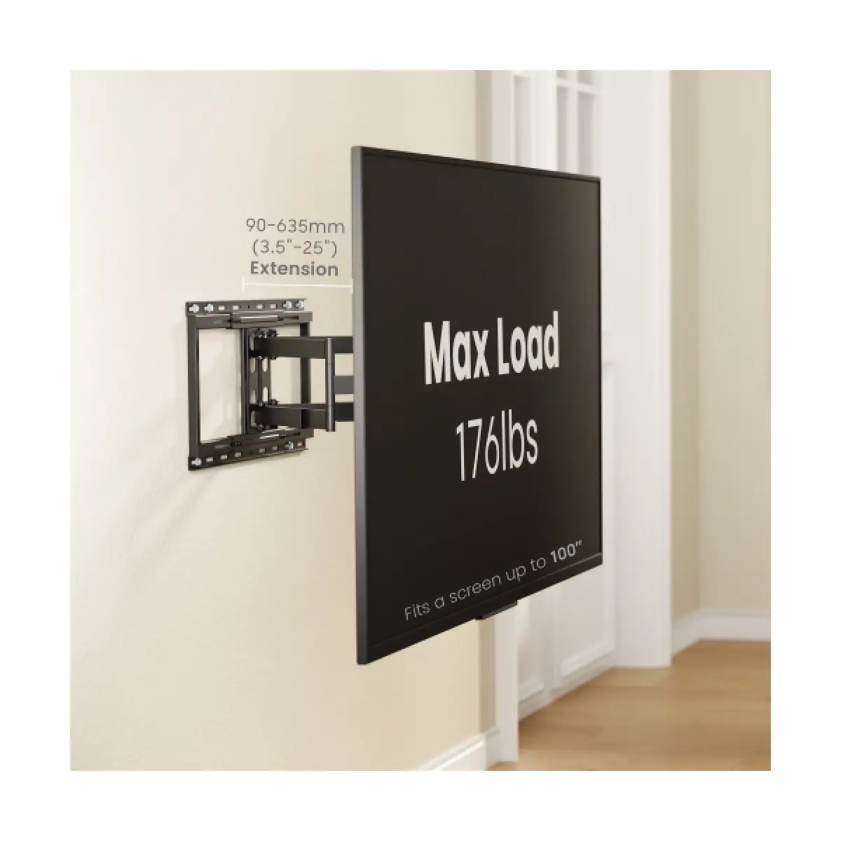 Soporte de TV Lumi/ Para 43"- 100"/ Con Brazo/ Negro