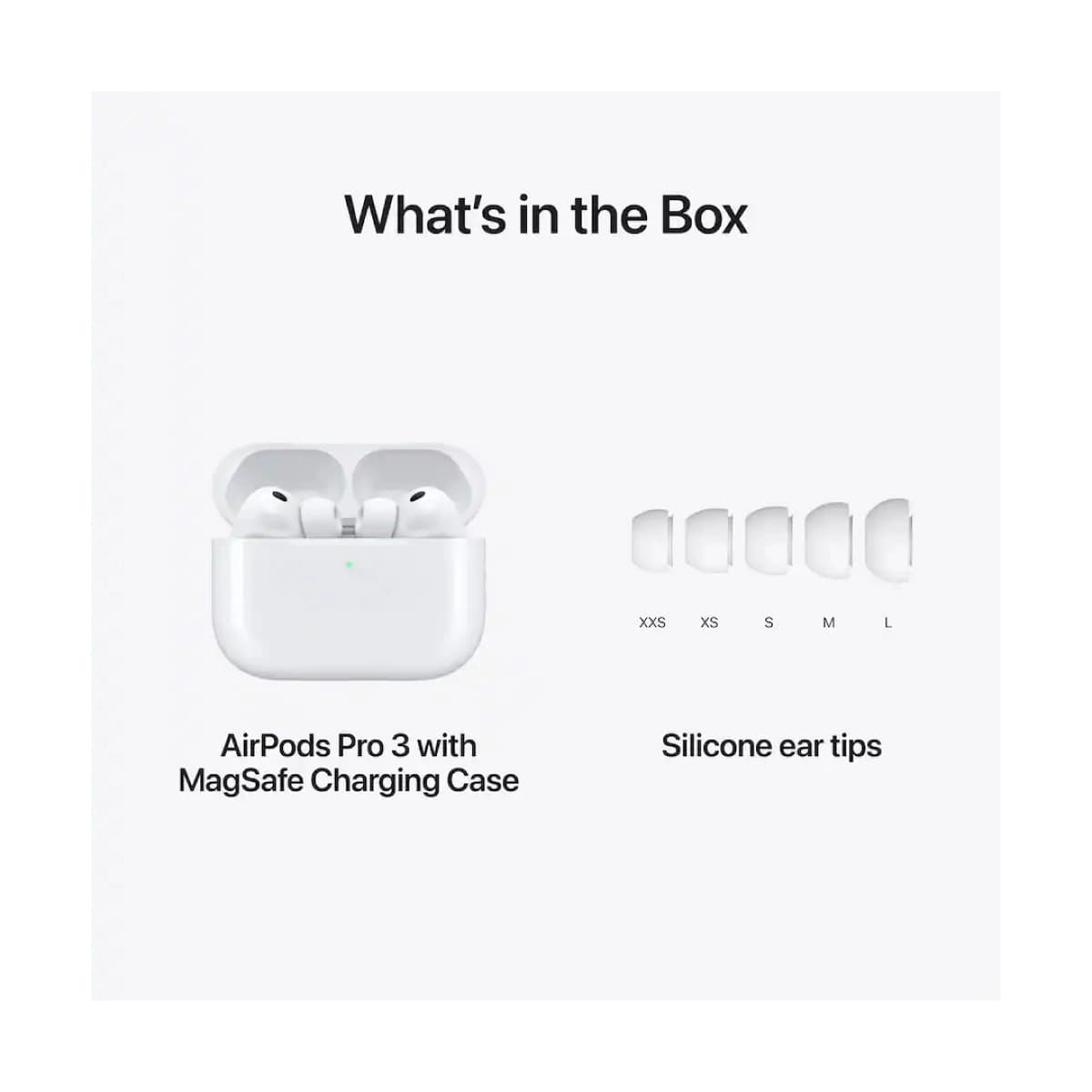 Audífonos Apple/ AirPods Pro 3/ 3era Generación/ Inalámbrico/ Cancelación de Sonido/ Blanco