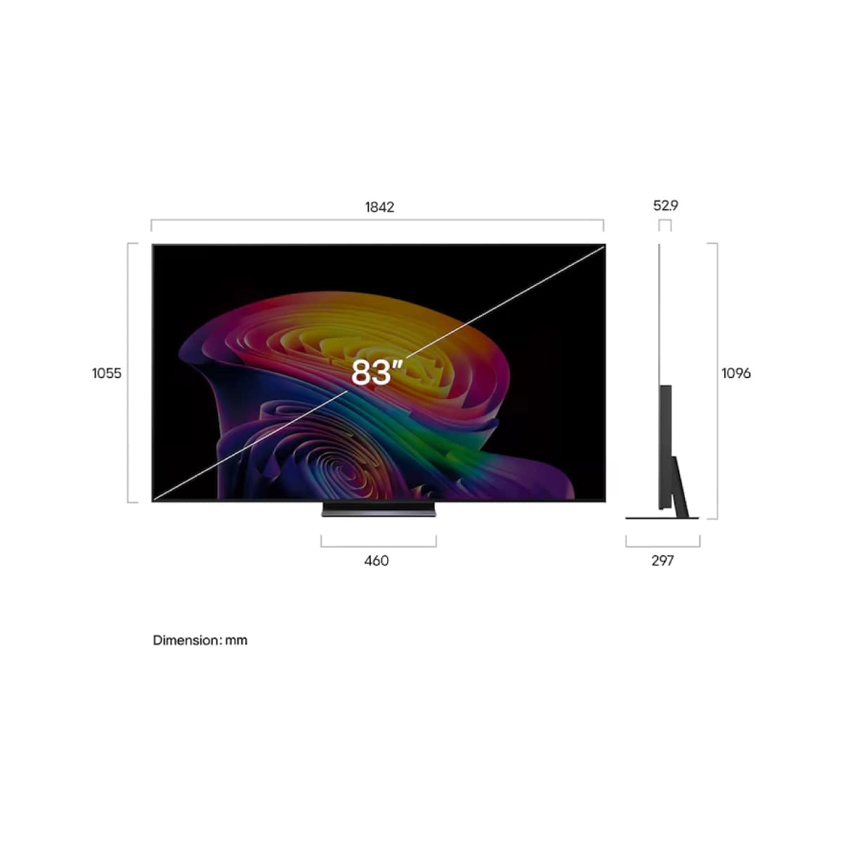 Smart TV LG 83" OLED evo C6 AI 4K/ OLED-83C6