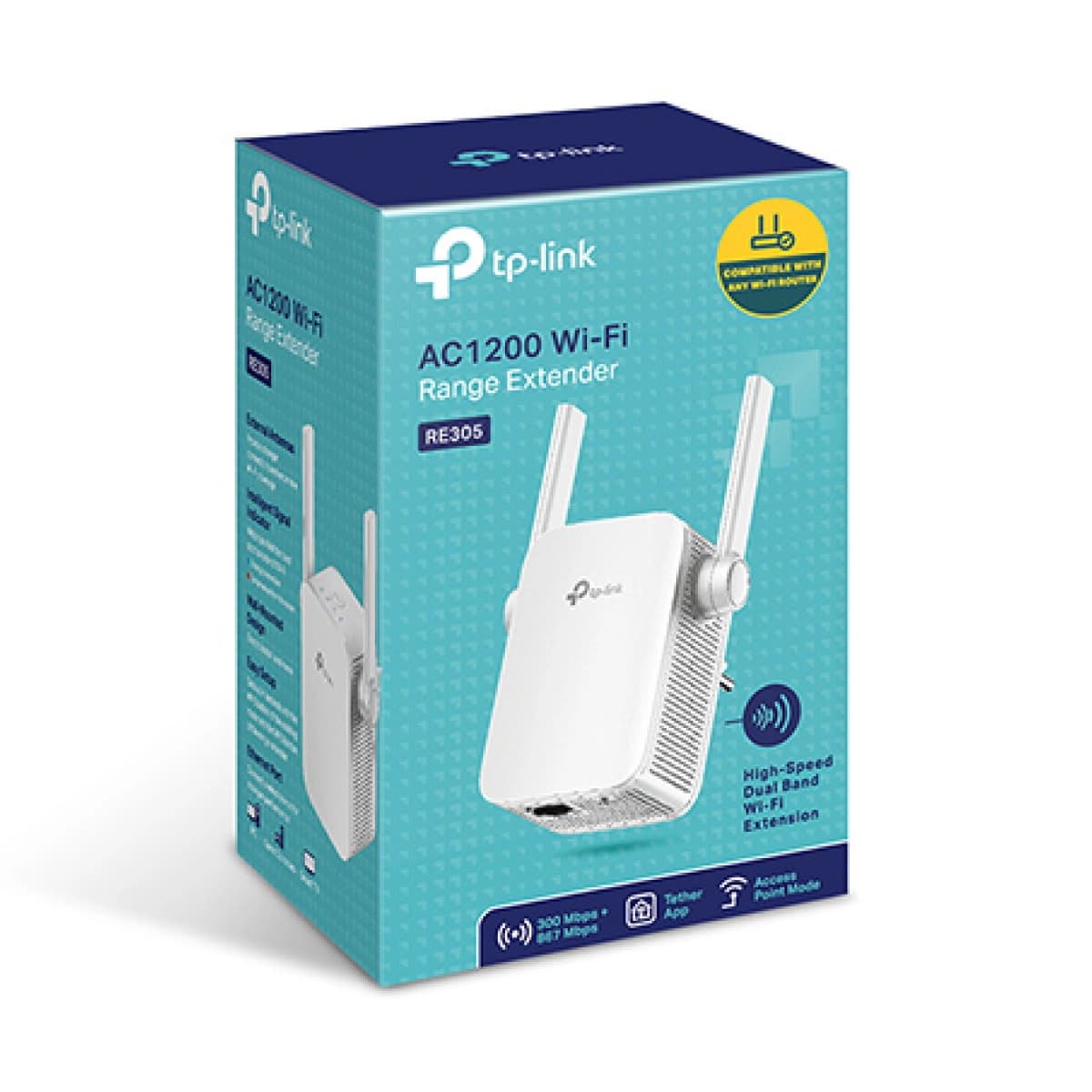 Repetidor TP Link/ Wi-Fi 5 AC1200/ Blanco