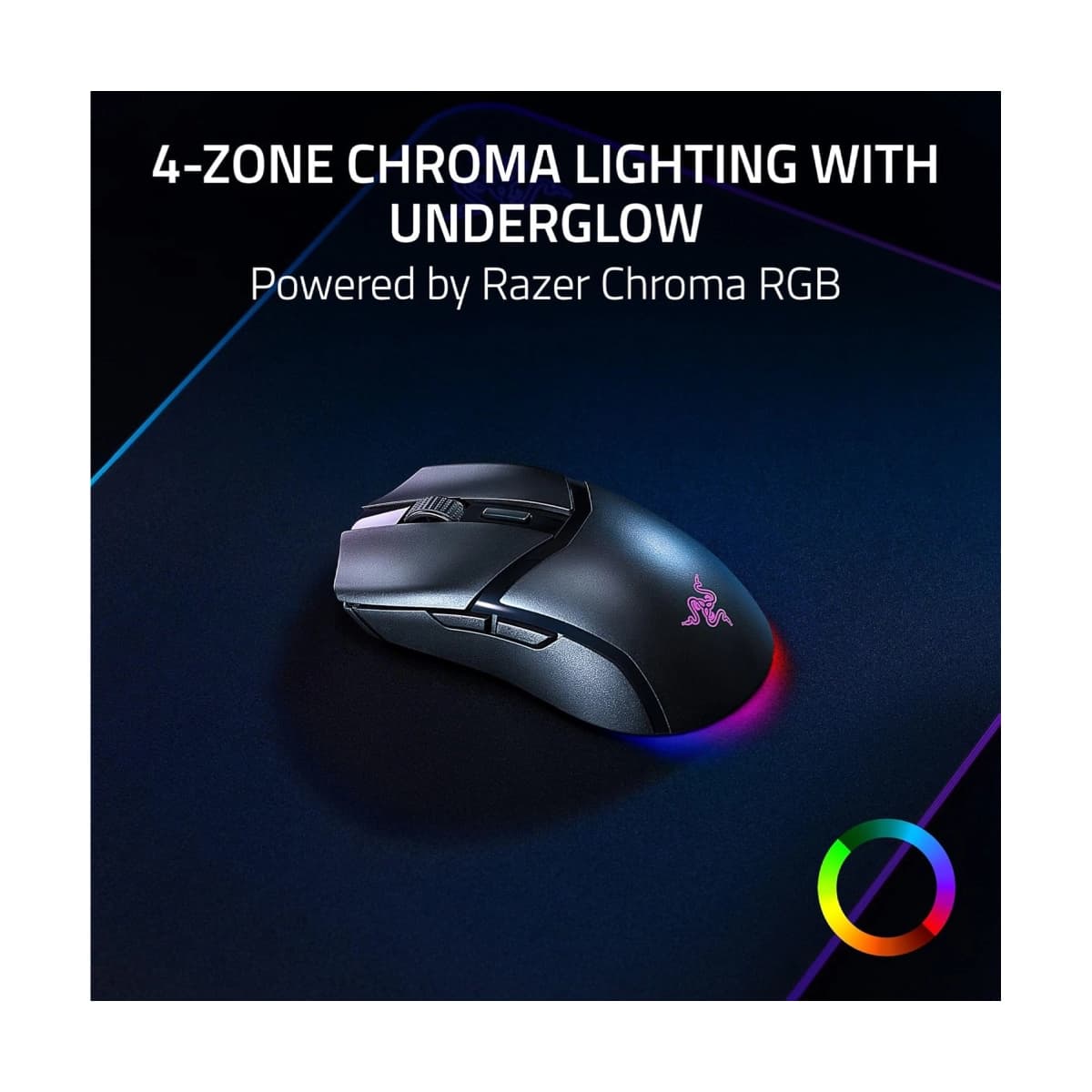 Mouse Gaming Razer/ Cobra HyperSpeed/ Inalámbrico/ Negro