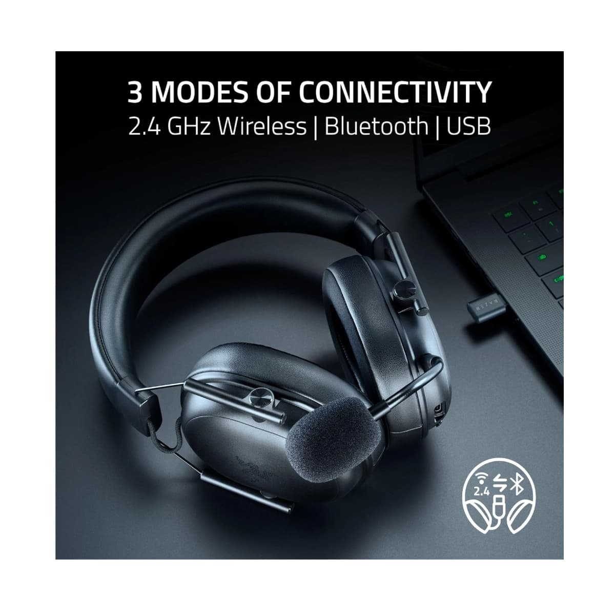 Audífonos Razer/ BlackShark V3/ Inalámbrico/ Negro