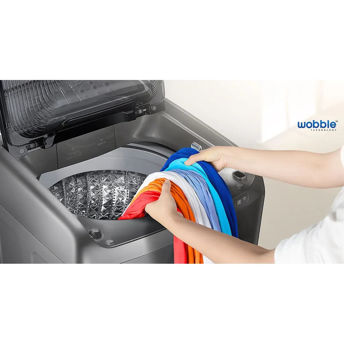Lavadora de 19 Kg marca Samsung color black