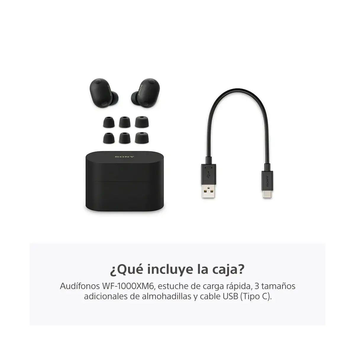 Audífonos Sony/ WF1000XM6/ Inalámbrico/ Negro