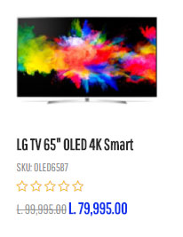 LG TV 65" OLED 4K Smart