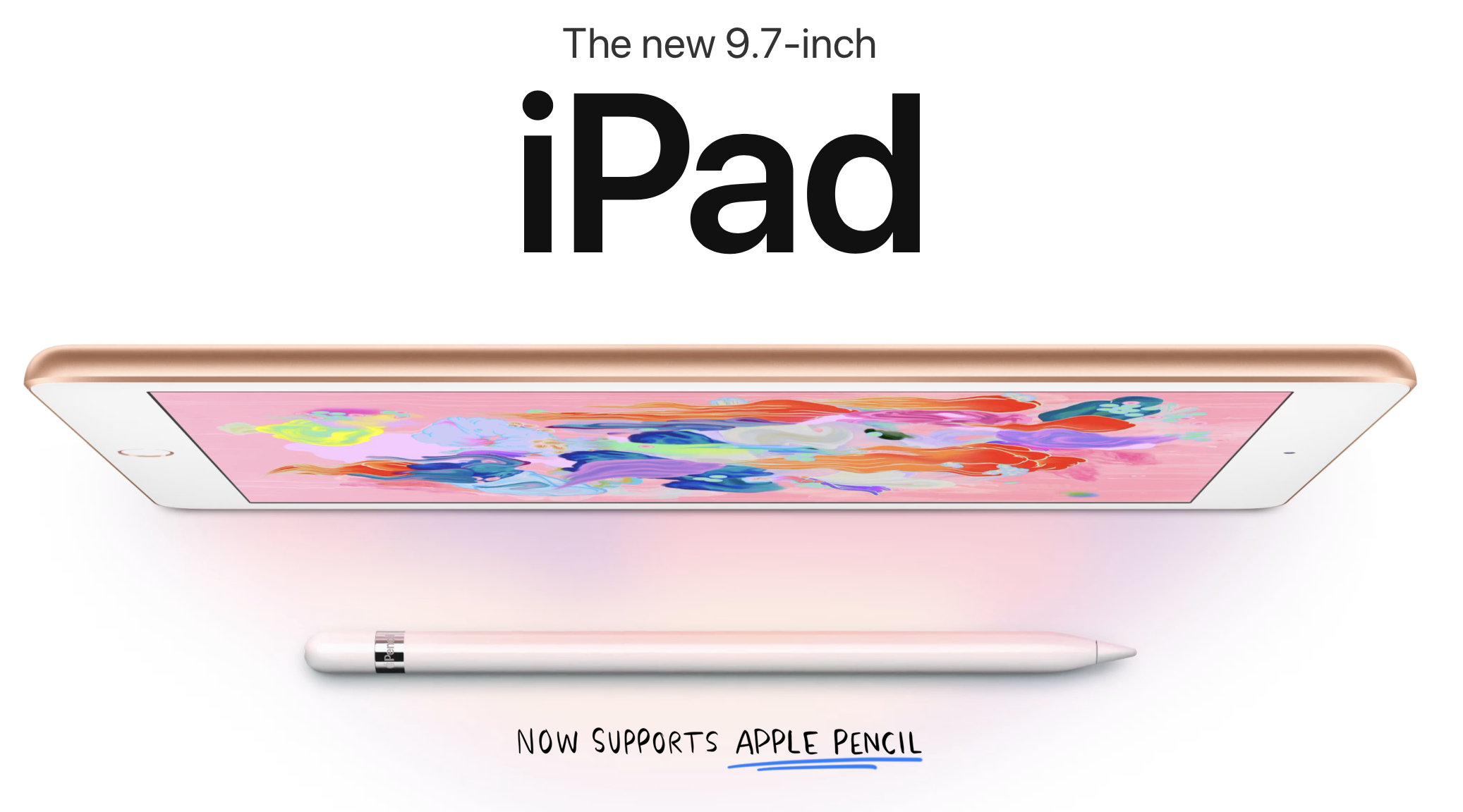 New iPad 2018 Apple Pen
